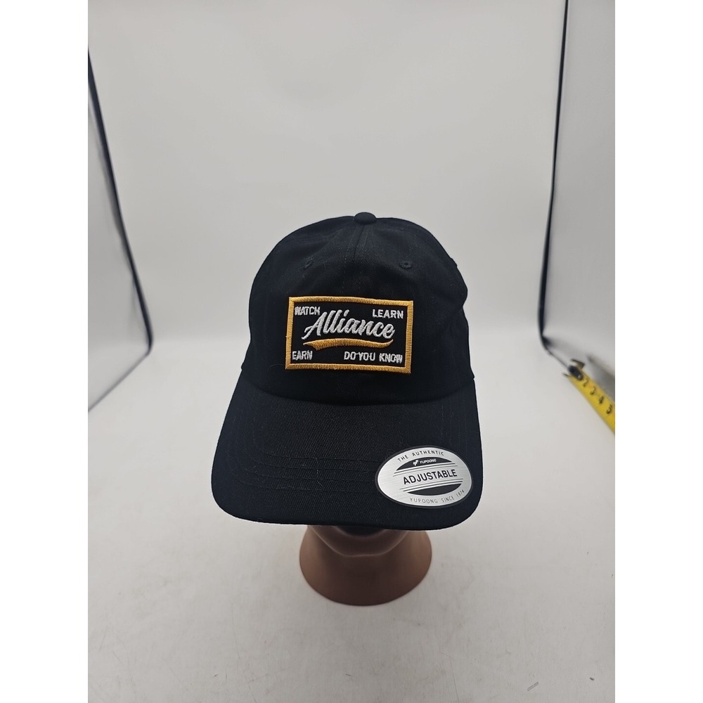 Alliance Logo Black Flex Cap Adjustable Baseball‎ Hat Cap